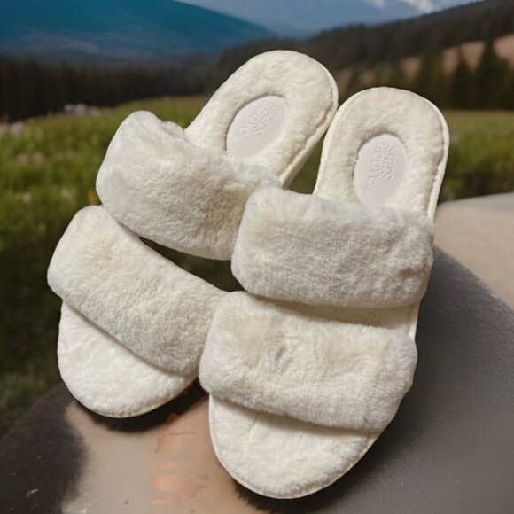 Women's Royal Slide Slippers Off White - Stars Above™ - Picture 1 of 2